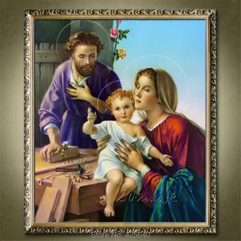 

Home Decor Jesus Christ Painting Holy Trinity Painting Art Decor Painting Print Giclee Art Print On Canvas Ready to Frame 2
