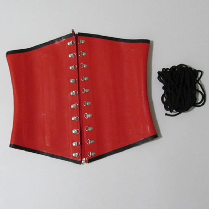 Женские латексные Корсеты с красной талией для женщин gummi 1 мм натуральный резиновый Бюстье Плюс размер Горячая индивидуальное изготовление