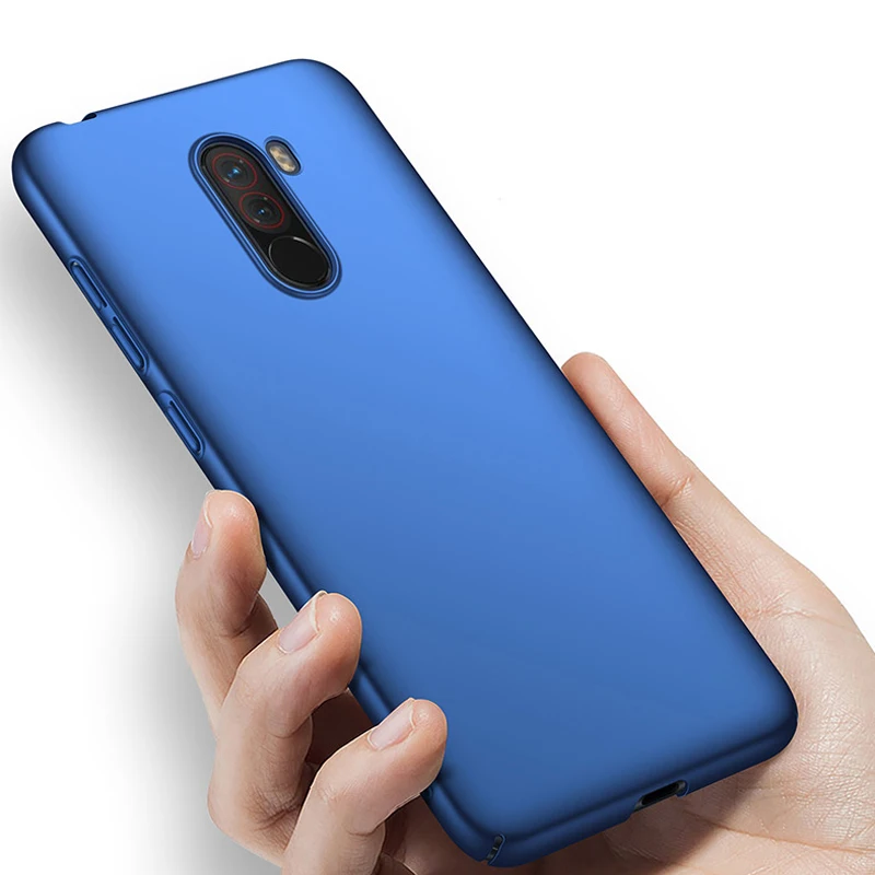 Color Slim Smooth Matte Hard PC Plastic 360 Full Protective Cover Case For Xiaomi Pocophone Poco F1 F 1 Global Version Cases |