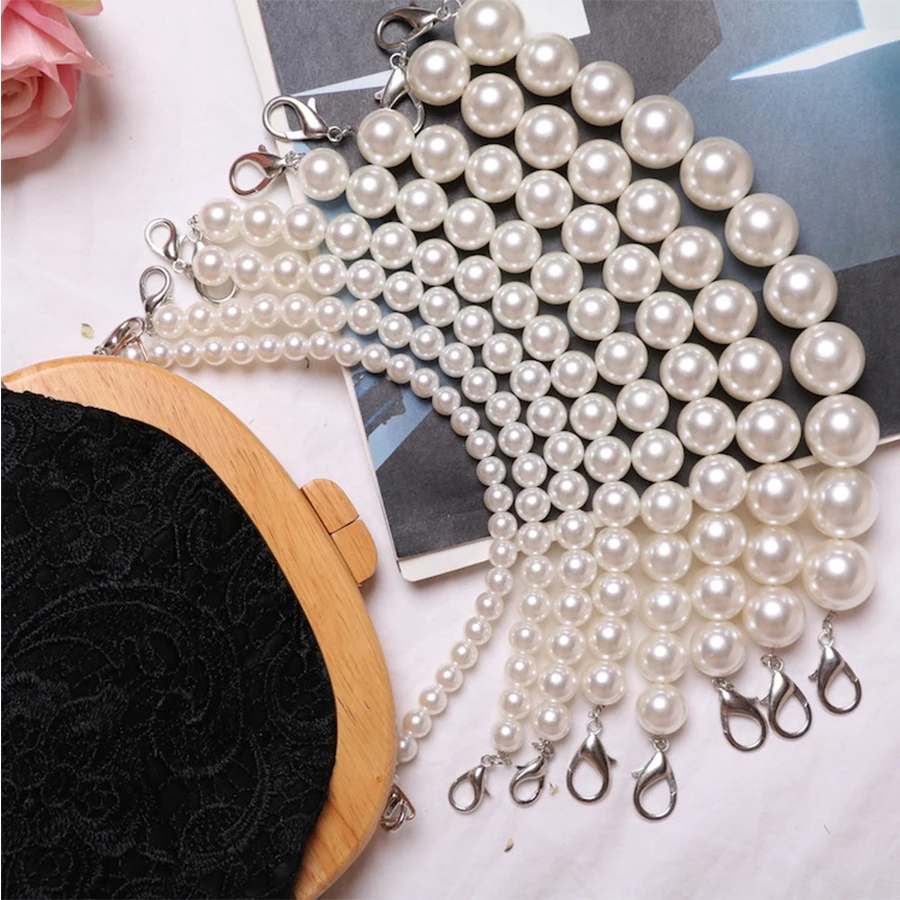 coach bag with pearl strap