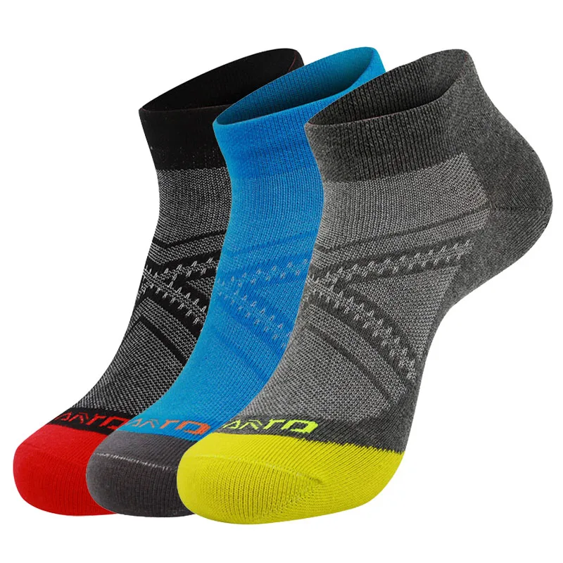 Verão ao ar Livre de Secagem Rápida de Alta Santo Masculino Esporte Meia Qualidade Jogging Conforto Respirável Fino Meias Curtas 3 Pares – Lotes