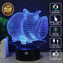 Мультфильм животных 3D лампа в виде собаки светодиодный необычный ночной Светильник USB свет подарок на день рождения ребенка светящийся Сюрприз подарок Хуэй Юань бренд