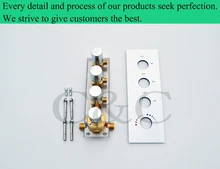 Drop Shipping – For Bathroom Shower Faucet Large Water Outlet Flow Wall Mounted Solid Brass Chrome Shower Valve I-008 V