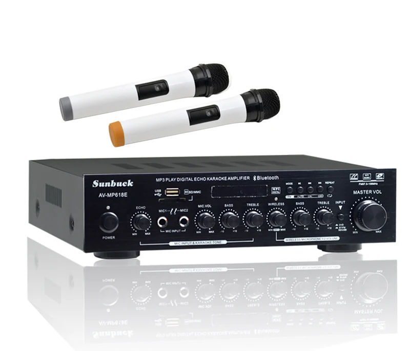 Breeze audio sunbuck AV MP618E hifi Bluetooth 2 0 усилитель беспроводной микрофон радио USB карта 100 Вт
