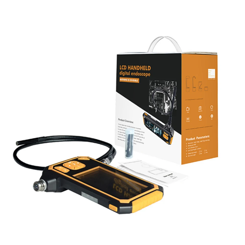 

2600mAh Lithium Battery Snake Hard Cam 1080P 4.3 Inch Display 8mm Endoscope Car Inspection Camera 5/10M Endoscope