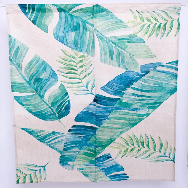 Neue Green Leaf Vorhang mode stil Hot Baumwolle leinen Aquarell ... Neue Green Leaf Vorhang mode stil Hot Baumwolle leinen Aquarell ...