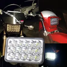 4×6 ”polegada Quadrada levou farol Projetor LEVOU Conversão Farol Lâmpada Para Honda XR650 XR250 XR400 Suzuki DRZ