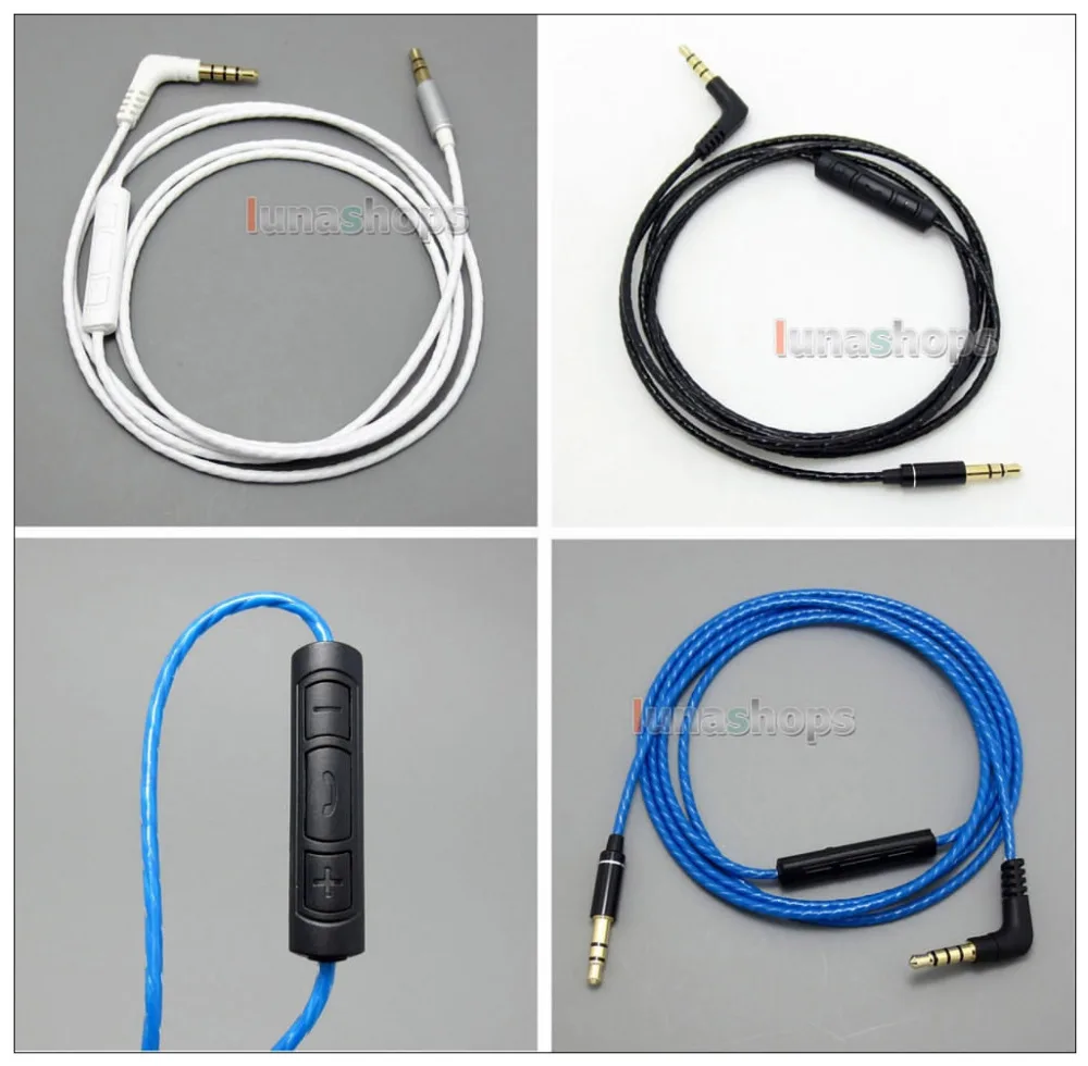 3 5mm to 3 5 Remote Headphone Cable For Sony MDR 1RBT MDR 1RNC MDR Z1000 MDR 7520 MDR XB950BT LN004935