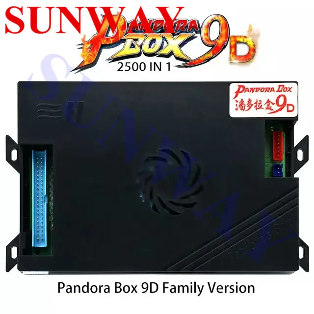 

Pandora Box 9d 2500 in 1 family version motherboard can 3P 4P game For video game arcade console machine 3d tekken mortal kombat
