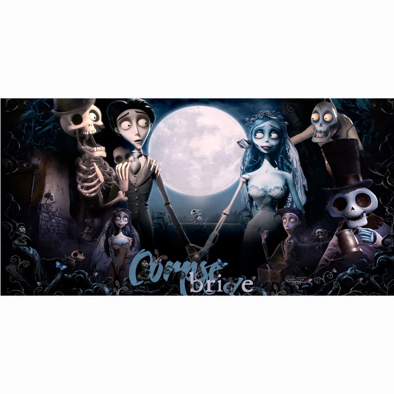 

2016 New Fashion Corpse Bride bath towel toallas playeras 100% bamboo fiber kids beach swimwear towel 70*140cm