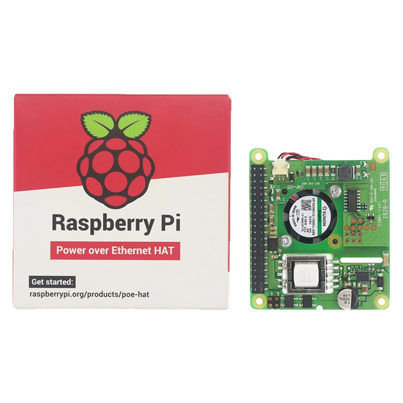 Плата расширения PoE HAT Raspberry Pi 3 Model B Plus Power Over Ethernet 802.3af сетевой источник питания для