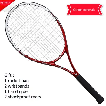 

Adult tennis racket, single shooting beginners, high school tennis racket carbon men and women general training tennis racquet