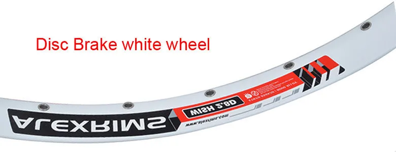 Top ALEXRIMS WISH 2.8 High Quality 26inch Mountain Bike Disc Brake Wheel 32 Holes V Brake Rim Bike Wheelset Bicycle Parts 7