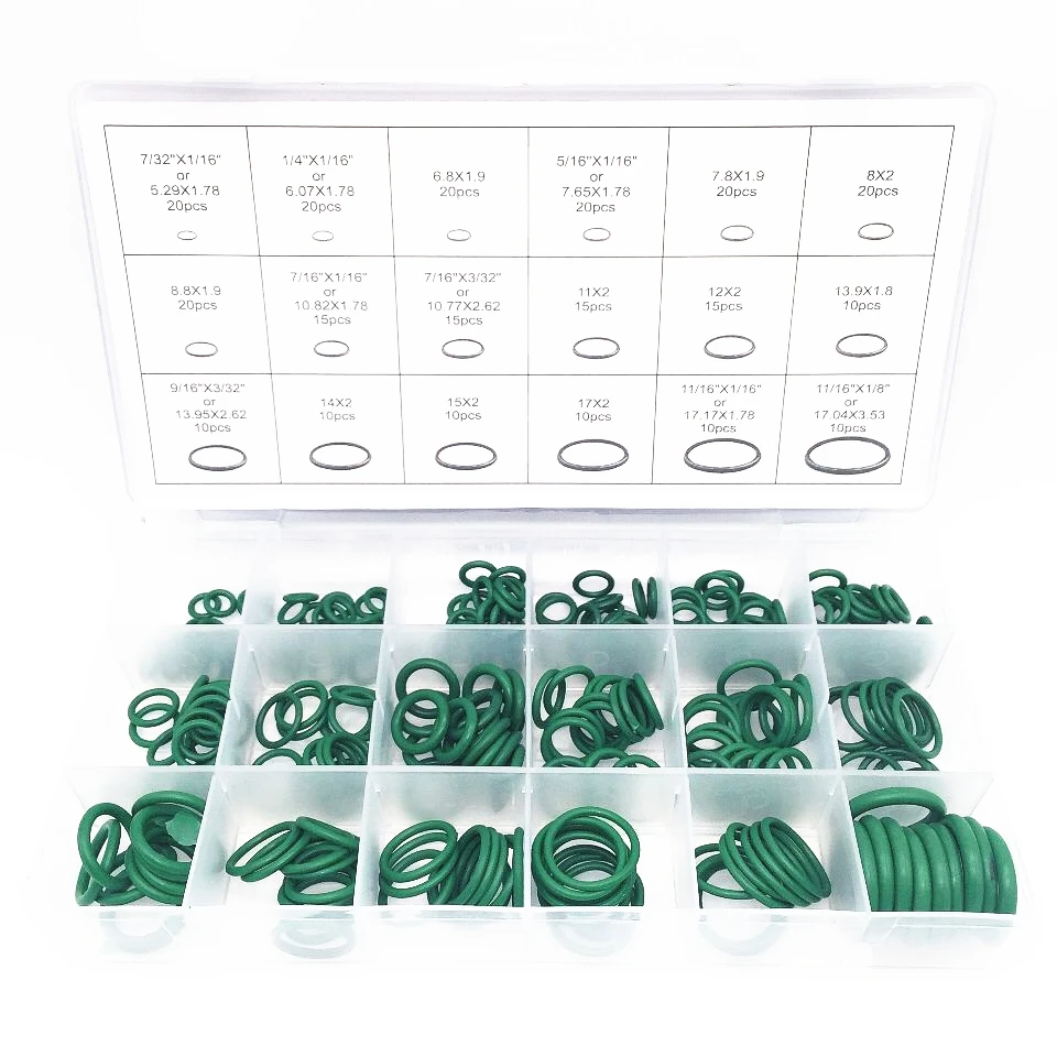 HARBLL 270PCS R134a Automotive Air Conditioning Compressor "O" ring
