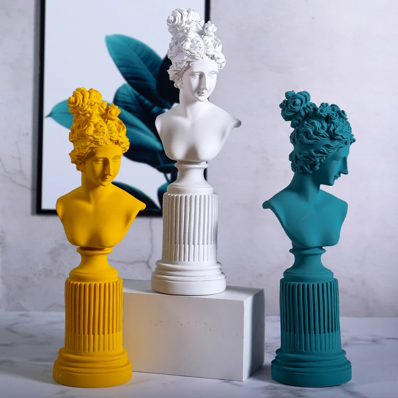  Home decoration accessories modern goddess Europe abstract figurine statue nordic resin handicraft  - 4000023460994