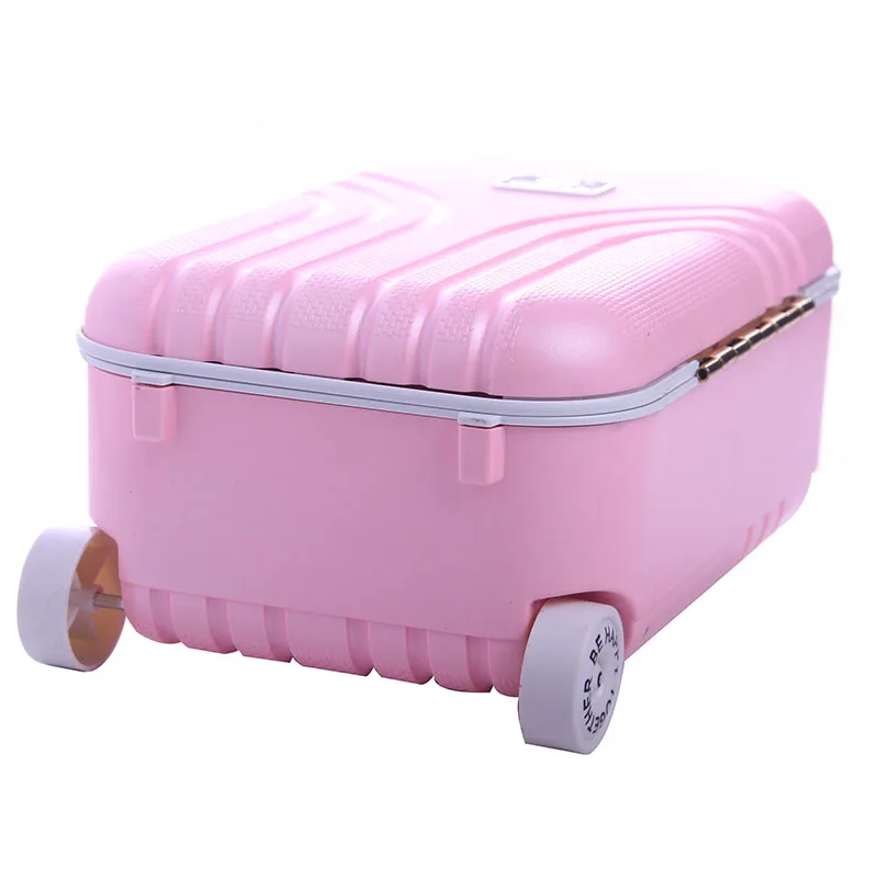 Розовый чемодан для 18 дюймов американских кукол розовых чемоданов, лучшие детские игрушки для детей, подарок на Рождество,(чемодан только) подходит для Тра