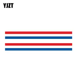 YJZT 2X 17,3 см * 1,8 СМ Нидерланды флаг автомобиля Стикеры шлем гонки Творческий наклейка 6-1151