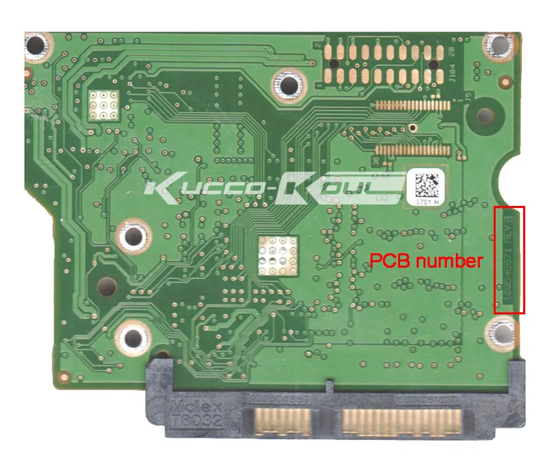 Запчасти для жестких дисков PCB Логическая плата печатная 100546571 Seagate 3 5 SATA hdd