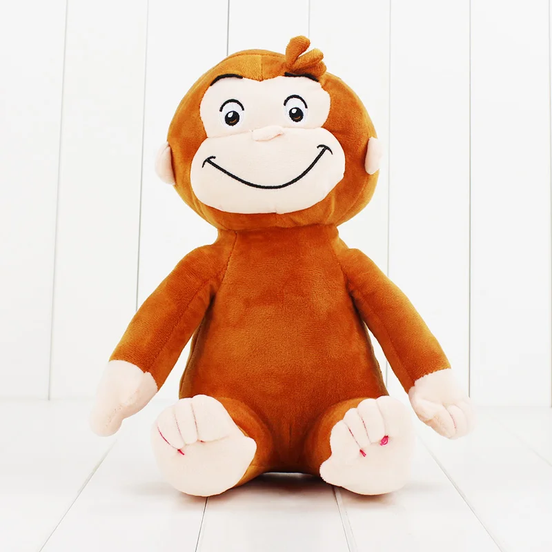 4 стиля 1" 30 см Curious Джордж плюшевая кукольная обувь плюшевая обезьянка мягкие игрушки животных для мальчиков и девочек