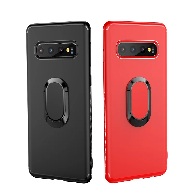 

Luxury Bracket Ring Shockproof Soft TPU Case for Samsung Galaxy S8 S9 S10 Plus Lite Note 8 9 Cell Phone Magnetic Full Back Cover