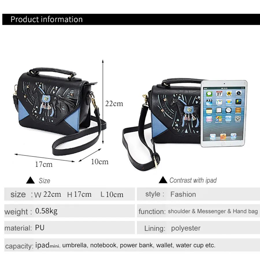  JKBW New Female PU Messenger Bags Leather Handbag with Pony Shape Women Shoulder Bags Summer Casual High Quality Crossbody Bags (6)