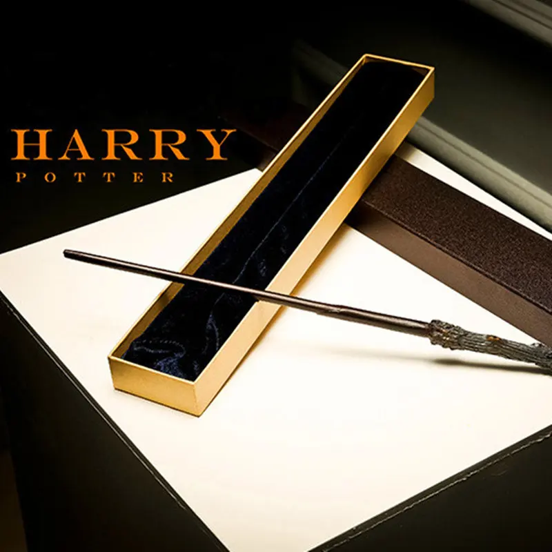 Cosplay Harri Potter Wand  Newest Version With Iron Core Dumbledore Old Wand  New Quality Deluxe  Magical Wand  Ribbon Gifts