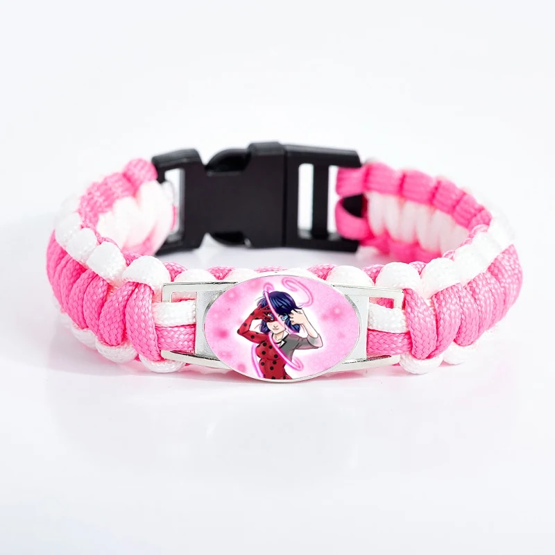 Kawaii الكرتون الخنفساء سحر سوار الوردي Paracord حبل الزجاج قبة أساور للنساء الفتيات مجوهرات الأزياء الحب هدايا Kawaii الكرتون الخنفساء سحر سوار الوردي Paracord حبل الزجاج قبة أساور للنساء الفتيات مجوهرات الأزياء الحب هدايا