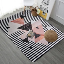 Nordic геометрический полосатые ковры для гостиная спальня мягкие коврики Диванный кофейный столик коврики исследование дети татами Tapete