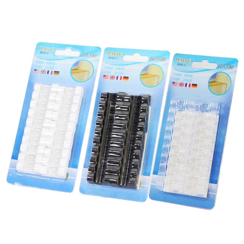 

20 Pcs Cord Wire Cable Plastic Clips Self Adhesive Clamp Organizer Fixer