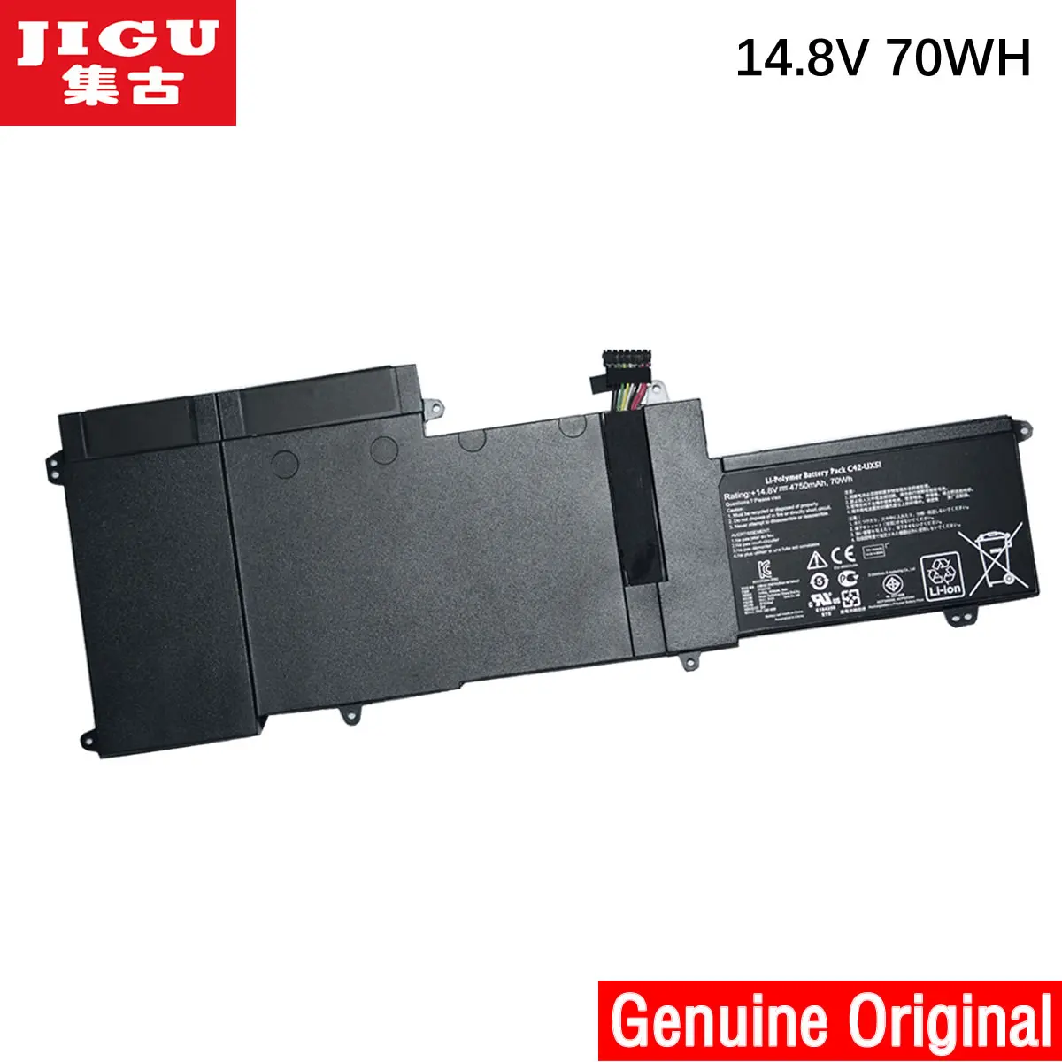 Beste JIGU Originele Laptop Batterij C42 UX51 Voor ASUS U500VZ UX51 SERIE UX51VZ UX51VZ 1A CN035H UX51VZA