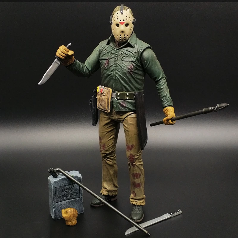 5 видов,, NECA Friday, 13th Part 2, 3, 5 V, 6 VI, 3D Джейсон, Фредди, фигурка, игрушка, кукла, подарок на Рождество, день рождения