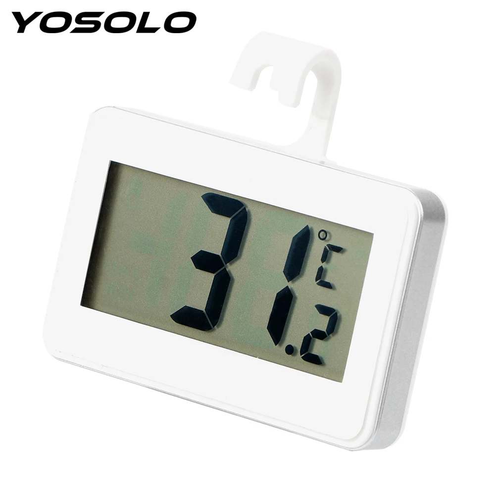 

Car Ornaments Hanging Hook LCD Digital Thermometer Magnet Car-styling Interior Accessories