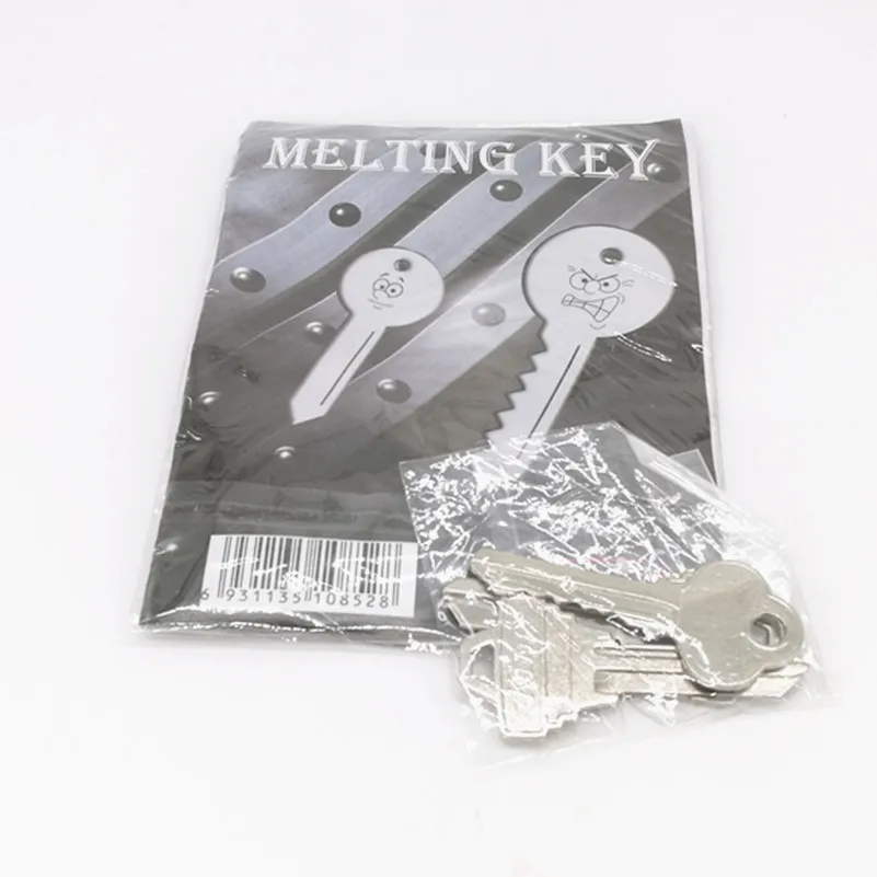 New Classic Magic Trick Keys Toy Melting Key Copy Finger Memory Magic Props Key,Street Stage Close-up Stage Magic Joke Prop