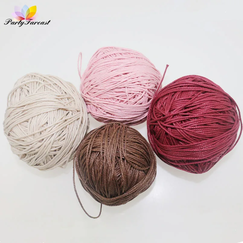 

PF 10m/lot Multicolor Wax Thread Rope for Diy Jewelry Making Handmade Waxed String Strap Accessories for Bracelet Necklace SX008