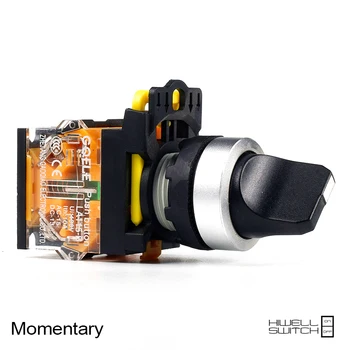 

5 PCS Push button switch Selector switch Short handle 3-Position Latching OR Momentary Waterproof IP65 LA115-B2-11XS