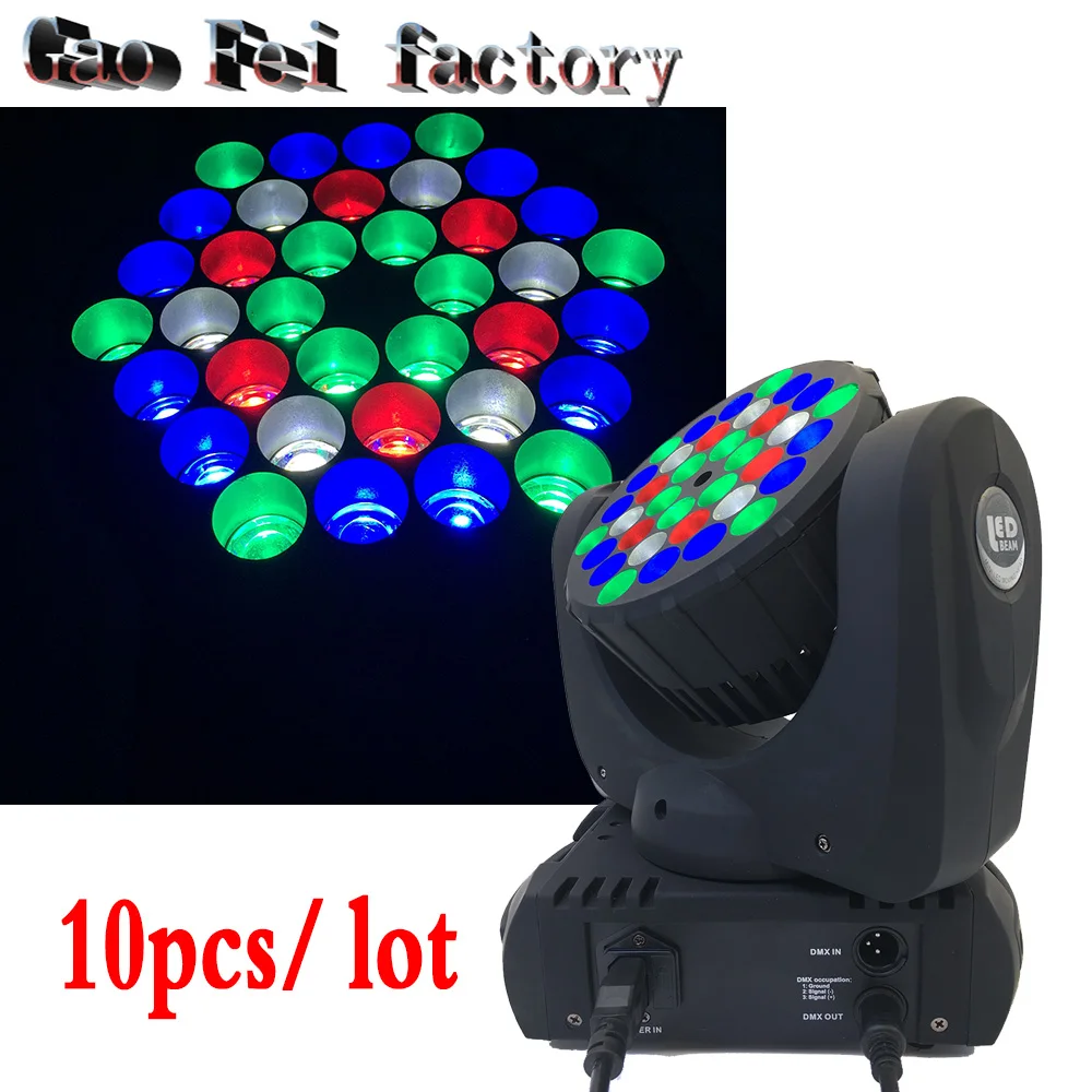 

10pcs/lot 36x3W RGBW Cree LED Moving Head Light Beam Moving Head Light 16 DMX Channels Led Stage Light Led Projector