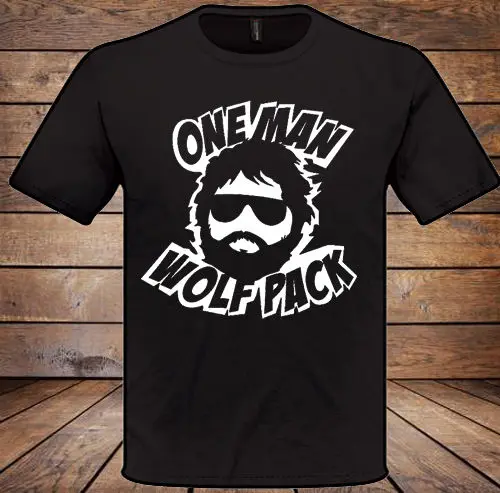 one man wolfpack T-Shirt Funny Mens womens Xmas Christmas Gift Present Comfortable top tee |