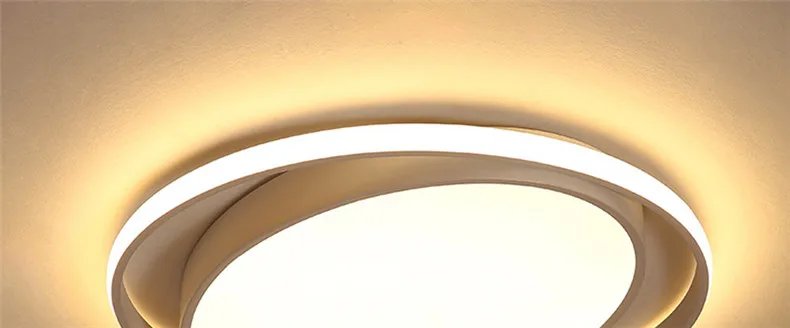 Тусклый круглый светильник Современные светодиодные потолочные светильники для кухни гостиной спальни белый/черный пульт дистанционного
