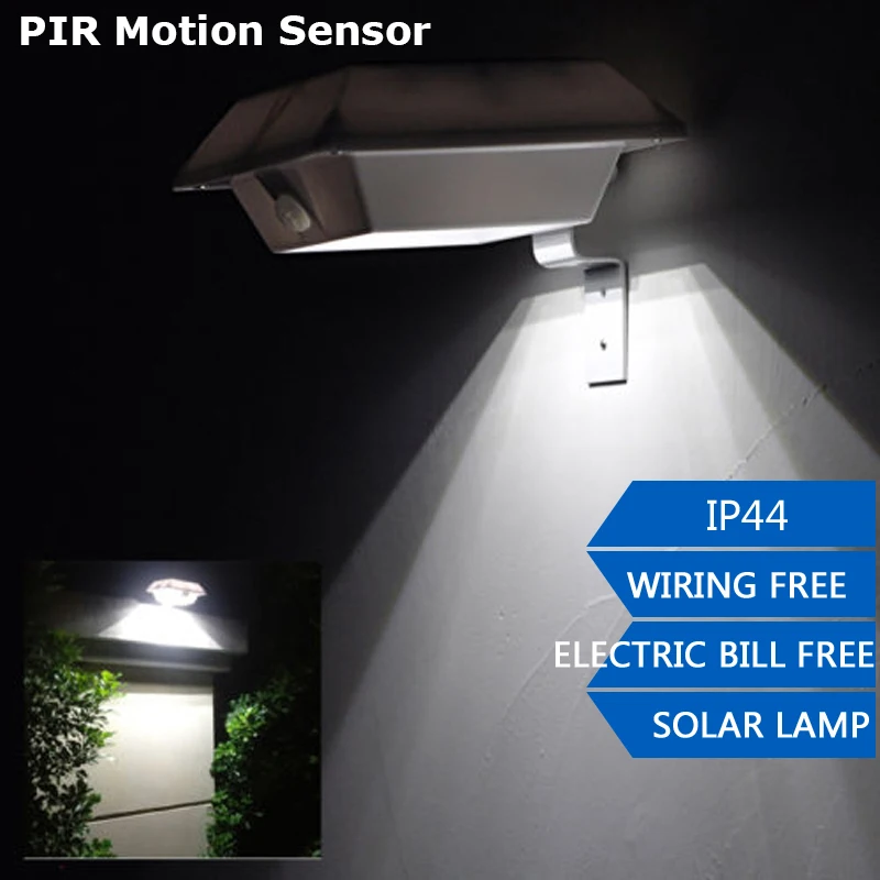 Pir Motion Sensor 150lm Super Bright Solar Led Outdoor Gutter Light Pir Motion Sensor 150lm Super Bright Solar Led Outdoor Gutter Light Waterproof Garden Fence Wall Yard Path Security Lamps Series In From Lights