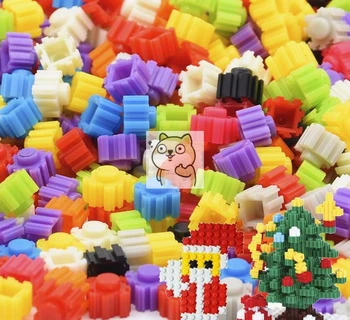 

600pcs new assembled puzzle diy small particles small miniature series even flat area four sides can be spliced