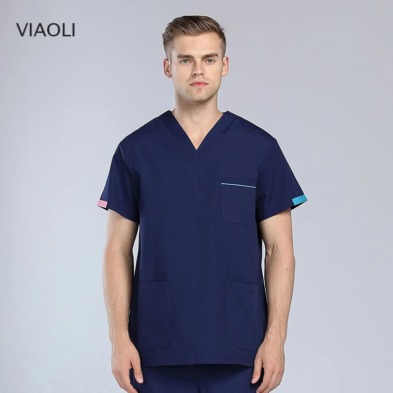 

High quality beauty salon sets spa uniform men&women Medical Surgical cotton pharmacy sets white coat nursing uniform scrubs new