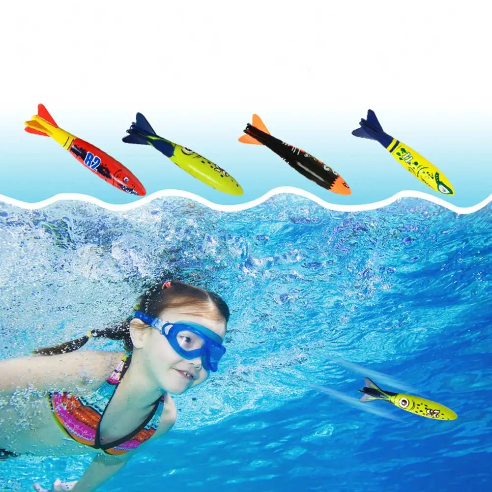 

Pool Toys Set Dive Diving Underwater Throwing Water Fish Torpedo Fun For Children Kids YH-17