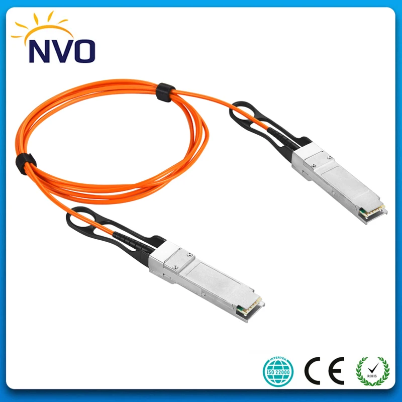 

Free Shipping 56Gbps QSFP+ to QSFP 3M (9ft) OM2 Cable Active Optical Cable,56G QSFP+ AOC Cables