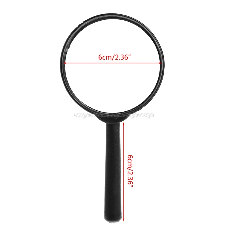

Magnifier 60mm Hand Held 5X Magnifying Loupe Reading Glass Lens N16 dropship