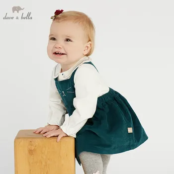 

DB10480-2 dave bella spring dress baby girl's sleeveless dresses kids birthday party dress children clothing 1 pc