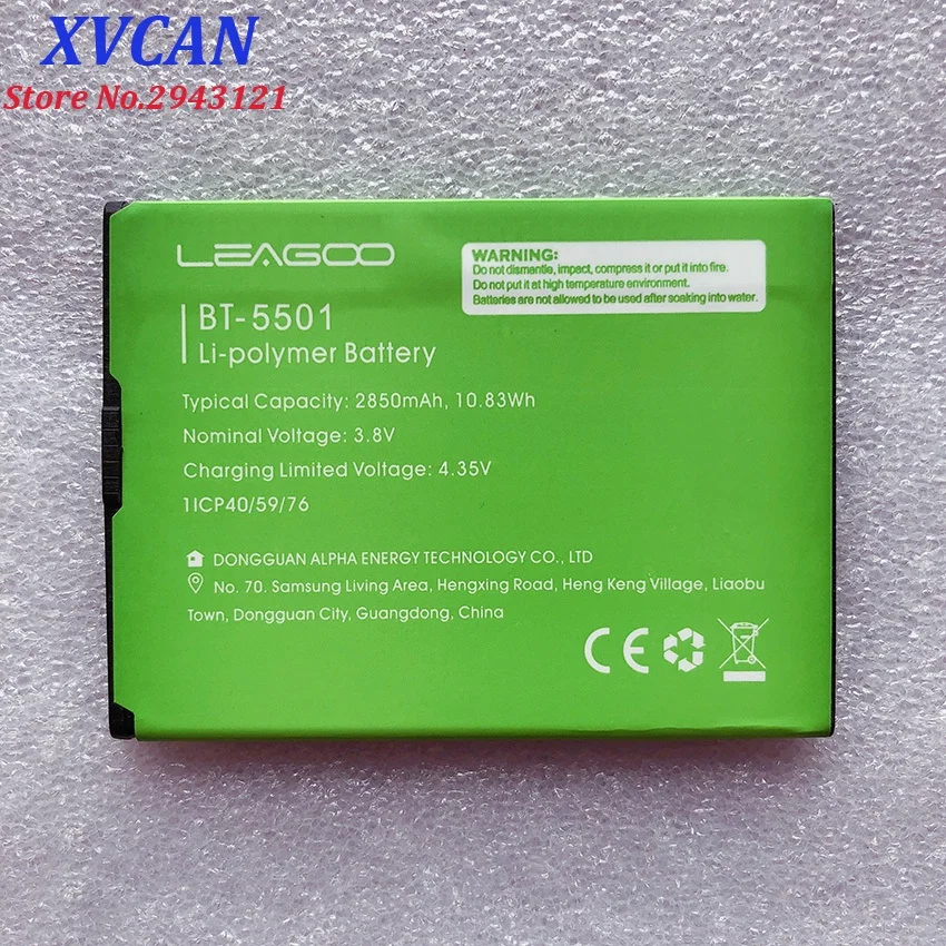

100% New BT-5501 2850mAh Battery For LEAGOO M 9 M9 BT5501 BT-5501 Mobile Phone Smart Phone Parts Bateria Batterie In Stock