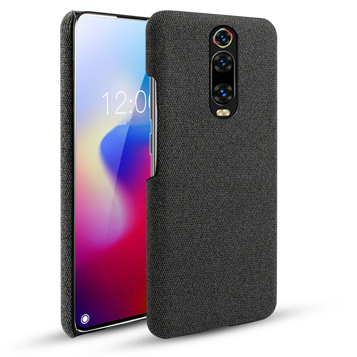 

for Xiaomi Redmi K20 Pro Case Ultra Thin Hard PC Woven Textured Design Anti-scratch Protective Cloth Cover for Xiaomi Redmi K20