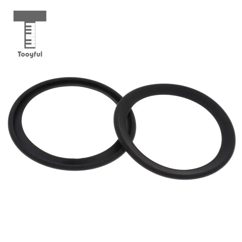 2pcs Saxophone Mute Ring Bell Protector Sax Silencer for Sax Parts Black