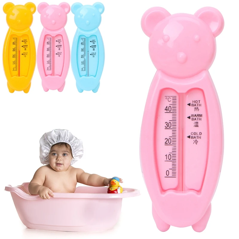 Милый пластиковый поплавок для малышей, милый медведь, ванна, датчик воды, детская игрушка для ванны, термометр, тестер, подарки для детей