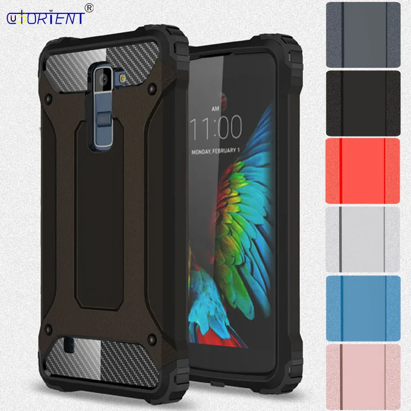 

Hybrid Armor Case for LG K10 LG-K430ds K430 K430ds LGK10 Bumper Fitted Case forLG K 10 K 430 430ds LG-K430 Hard Frame Back Cover